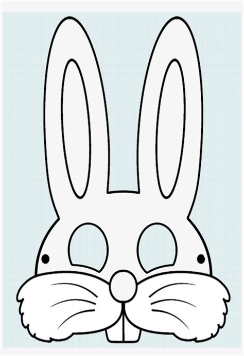 Printable Bunny Face Template